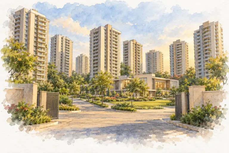 Illustration of DDA Tarang Apartment