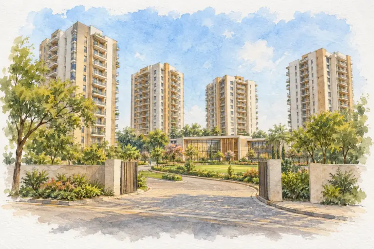 Illustration of DDA Utsav Apartments