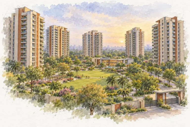 Illustration of Delhi Citizen Apartment