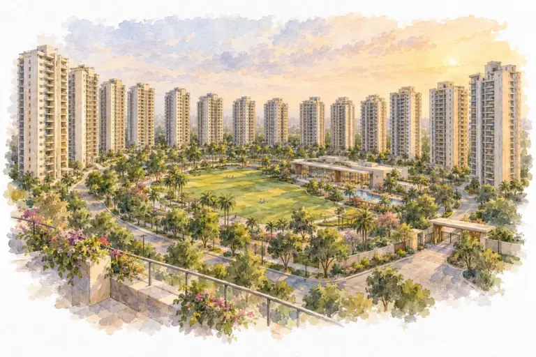 Illustration of Delhi Police Apartments