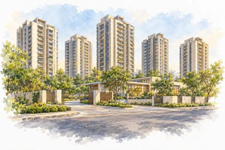Illustration of Dhauladhar Apartments