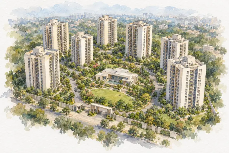 Illustration of Dhruva Apartment
