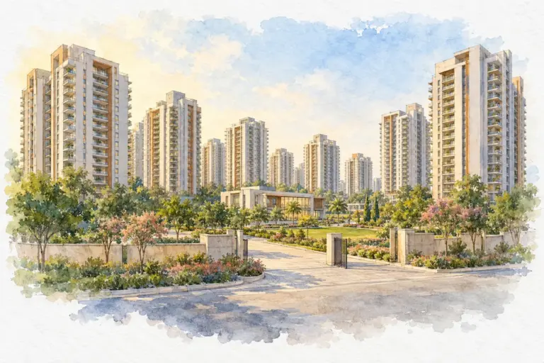 Illustration of DLF Green Avenue