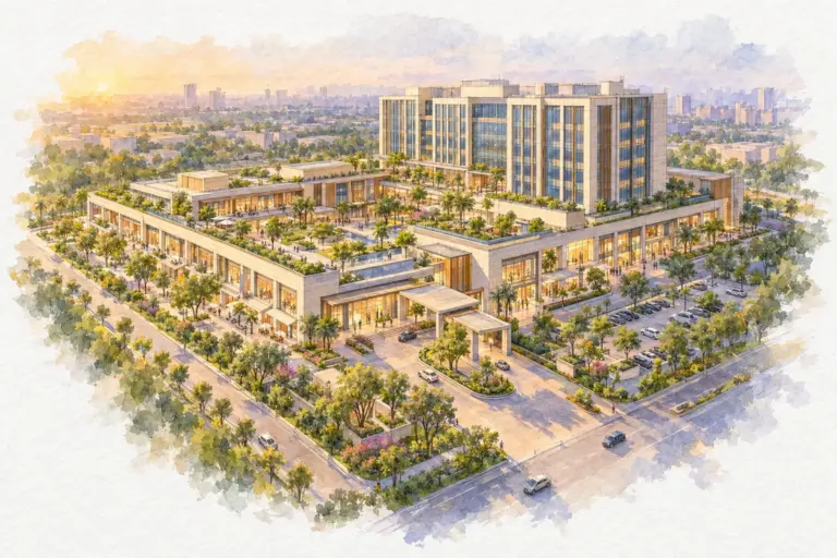 Illustration of DLF Techpark Noida