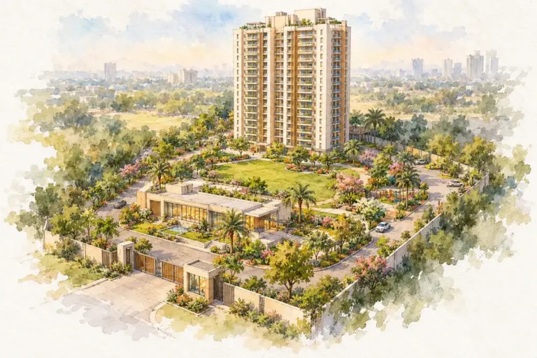 Illustration of DLF The Aureva
