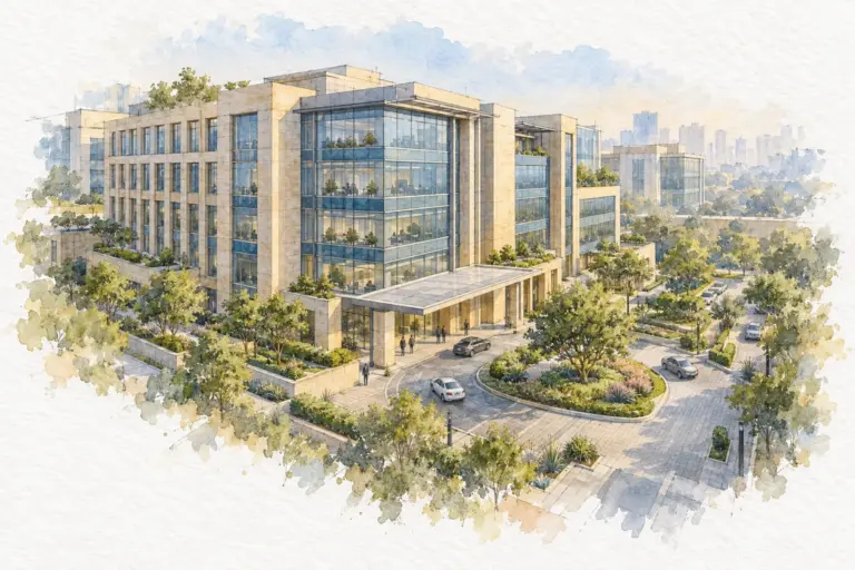 Illustration of DLF Two Horizon Center