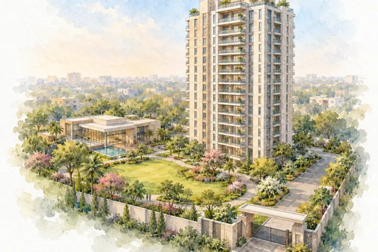 Illustration of Ekta Apartments
