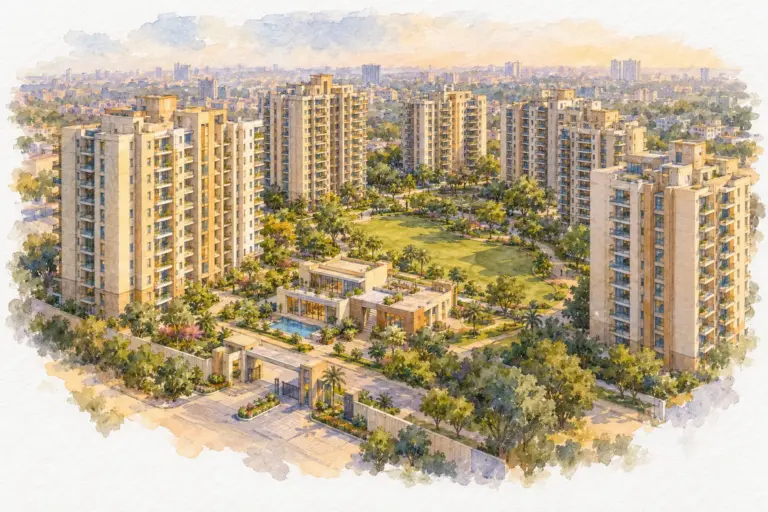 Illustration of Emaar MGF City Vinayak Apartment