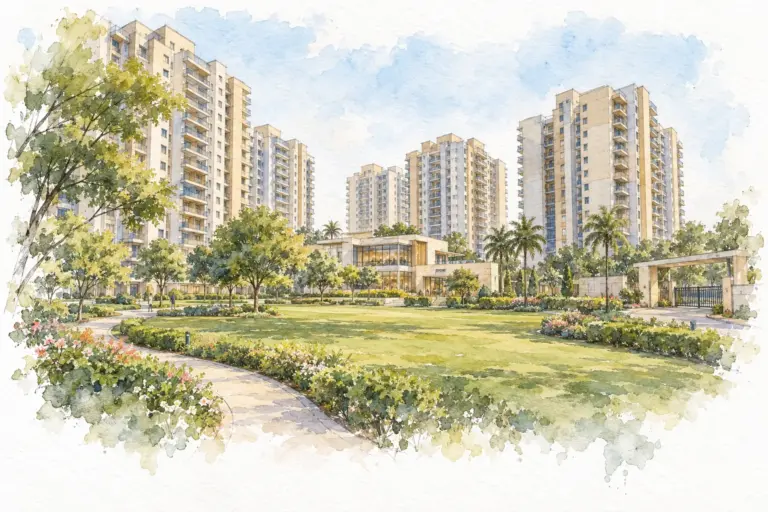 Illustration of Eros Kenwood Towers