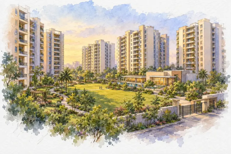 Illustration of Gaur Green City