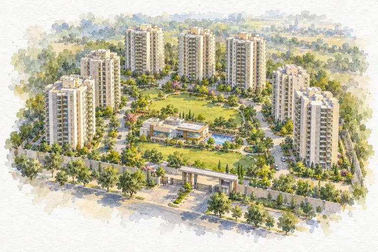 Illustration of GNIDA Lohiya Enclave, Omicron 1 (BHS-17, GH-03A)