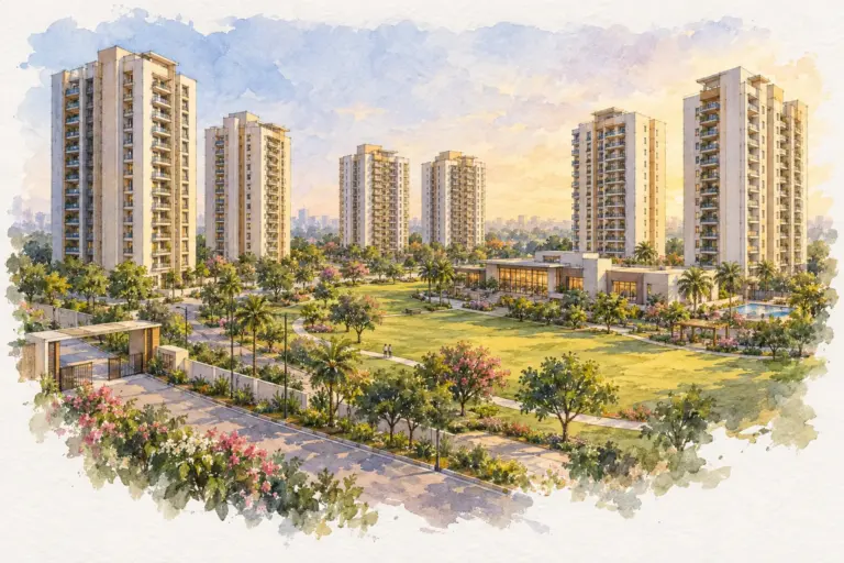 Illustration of Godrej Golf Links Park Lane