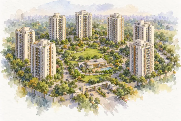 Illustration of Green Heavens Apartment