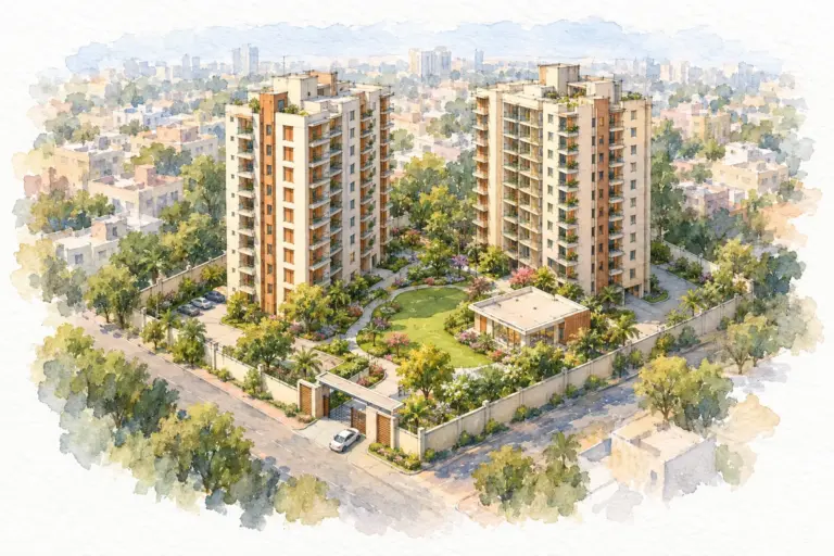 Illustration of Gulmohar Apartments Gurgaon