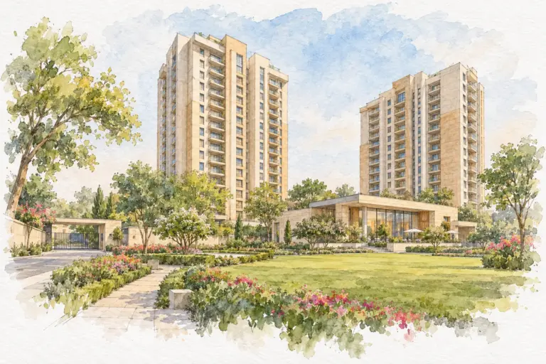 Illustration of Gulmohar Apartments