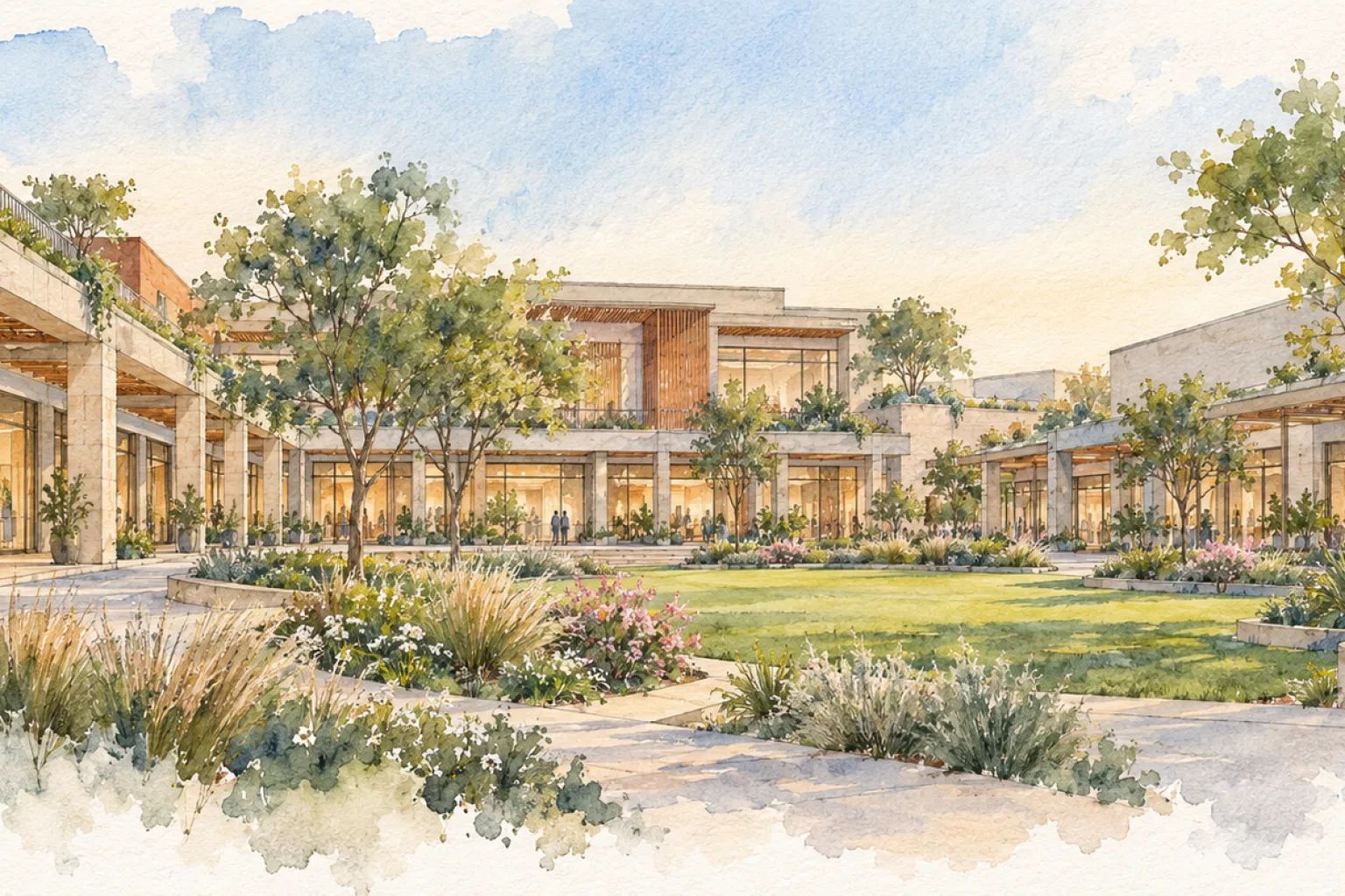 Watercolour illustration of GYGY Mentis (not the actual project)