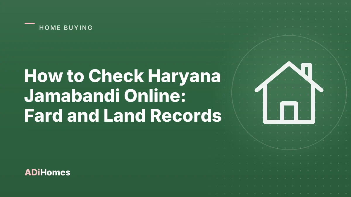 How to Check Haryana Jamabandi Online: Fard and Land Records