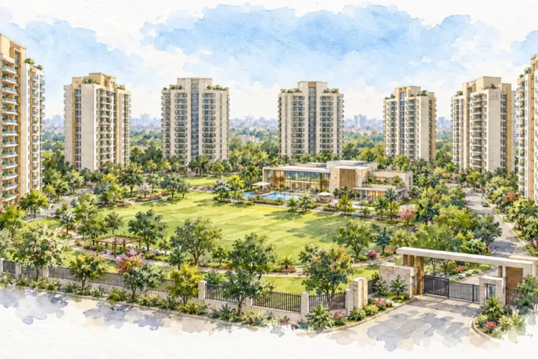 Illustration of Hindustan Times Apartment