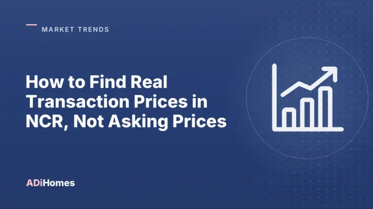 how to find real transaction prices in ncr not asking prices cover 1