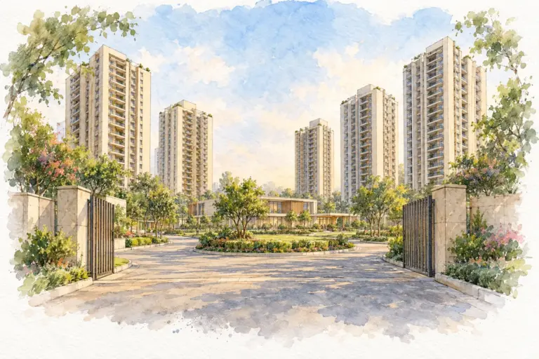 Illustration of Jan Pratinidhi Apartment