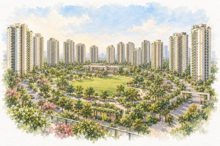 Illustration of Jaypee Greens Krescent Homes