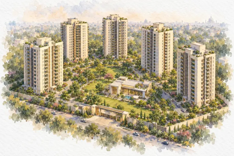 Illustration of Kamayani Kunj Apartments