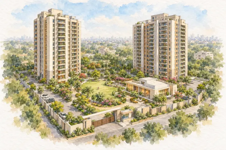Illustration of Karam Hi Dharam Apartment