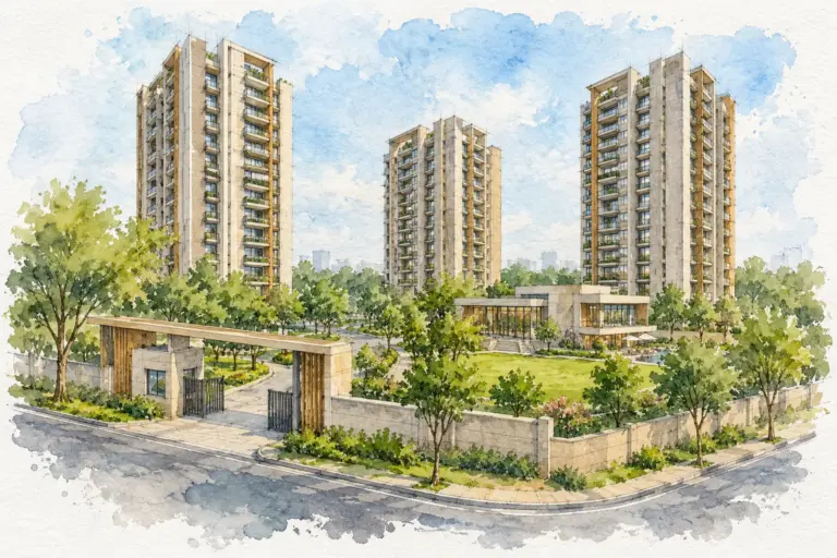 Illustration of Kesarwani Apartment