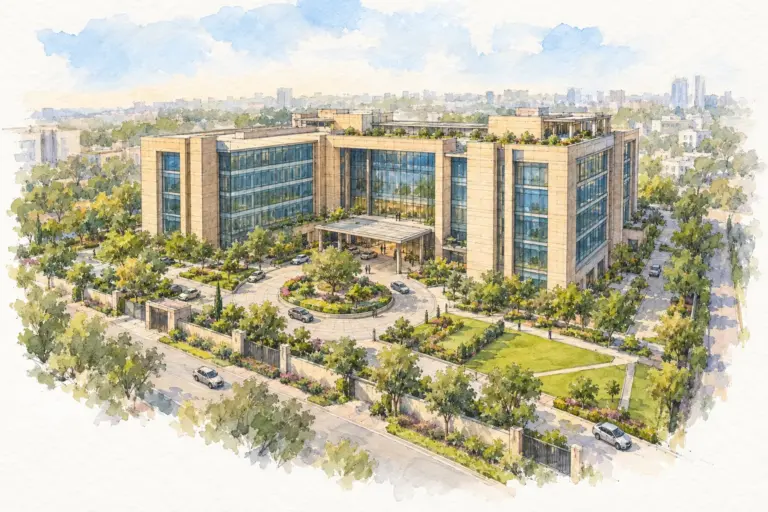 Illustration of Landmark Cyber Park