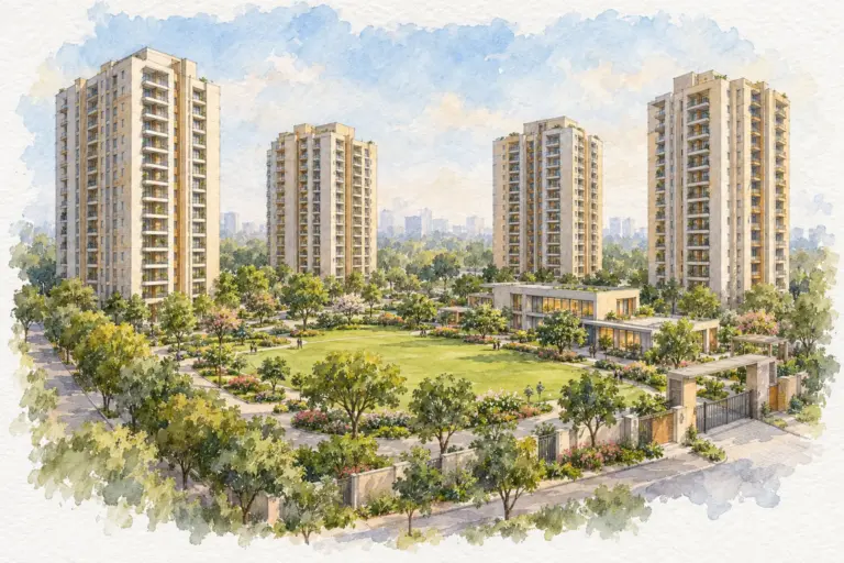 Illustration of Management Apartment