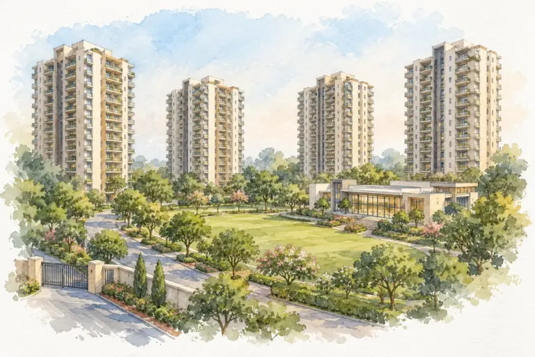 Illustration of Maurya Apartment