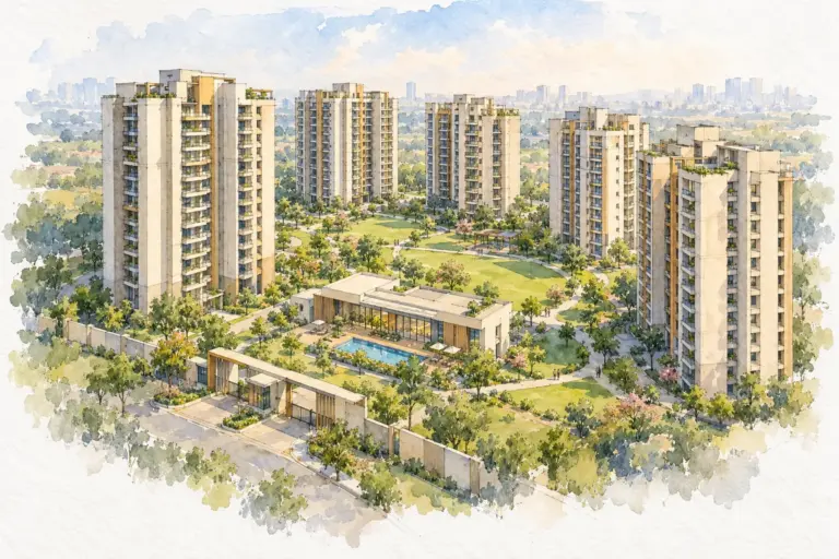 Illustration of MM Residency Gurgaon