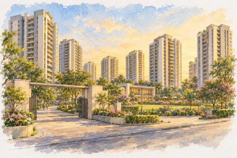 Illustration of Munirka Apartments