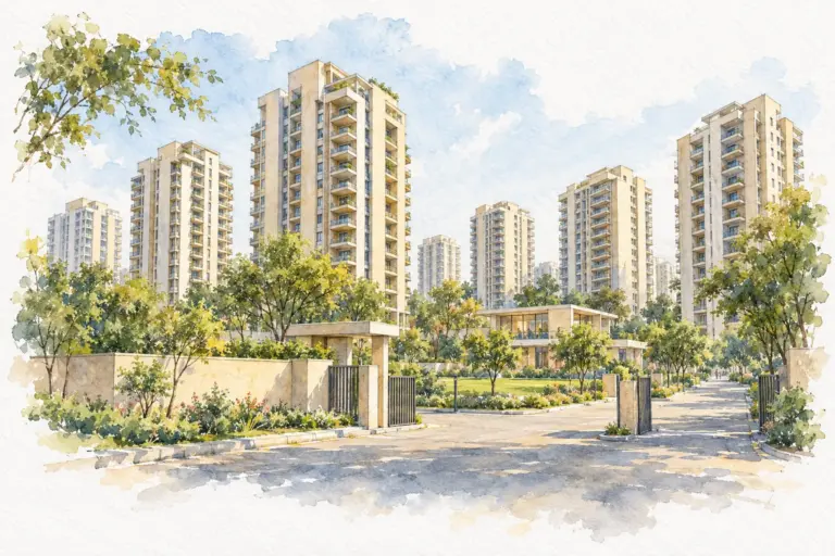 Illustration of Nav kranti Apartment