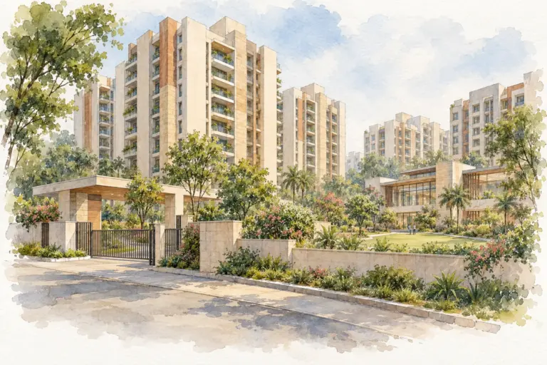 Illustration of Navbharat Times Apartments