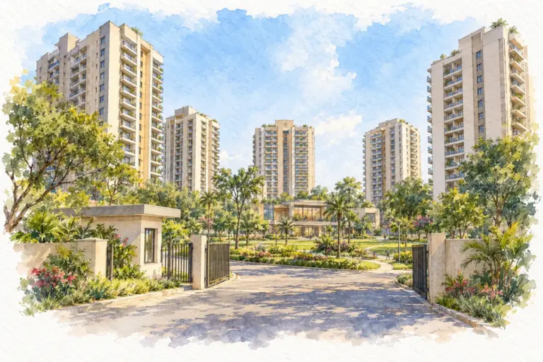 Illustration of Neethi Apartments