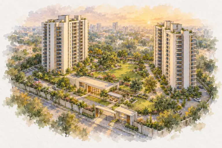 Illustration of New Anand Apartments Gurgaon