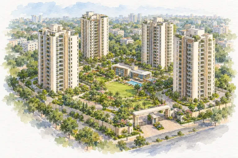 Illustration of New Jyoti Apartments