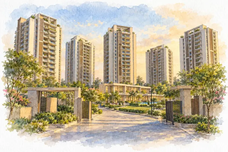 Illustration of New Priyadarshini Apartment