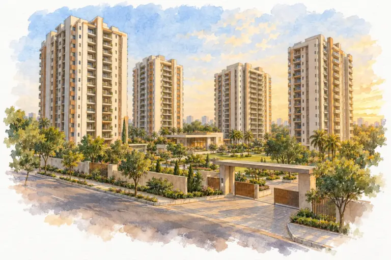 Illustration of Om Satyam Apartments