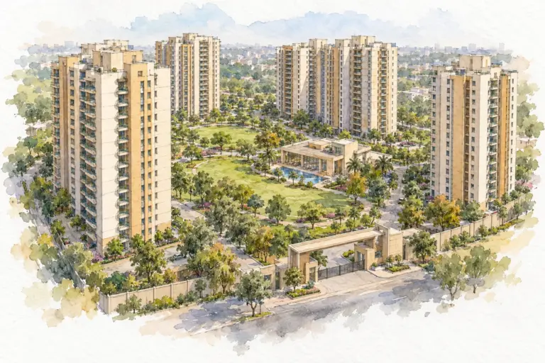 Illustration of Omaxe Green Valley