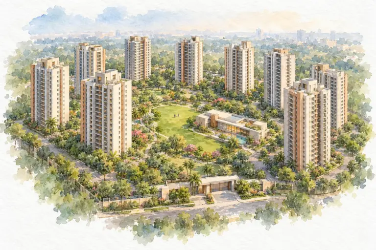 Illustration of Orris Aster Court
