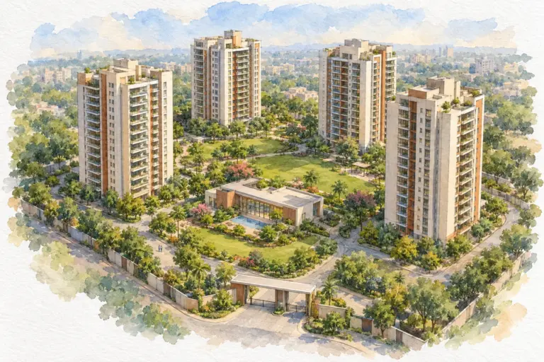 Illustration of Palm Green Apartment