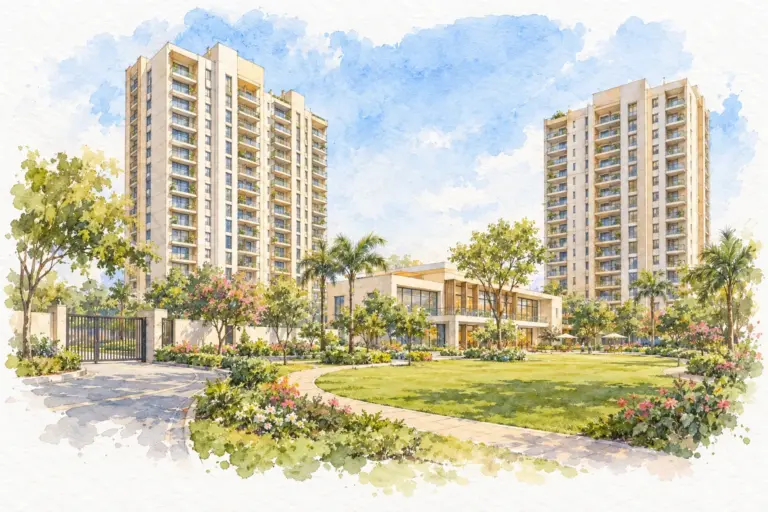 Illustration of Panchsheel Apartment