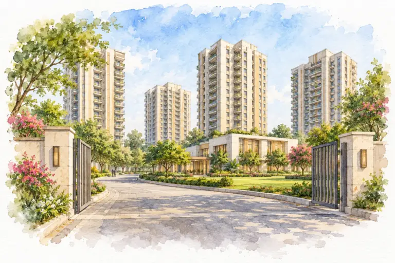 Illustration of Param Puneet Apartment