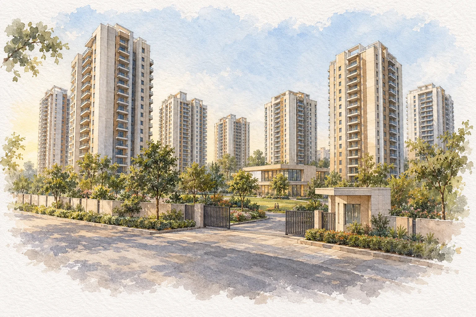 Watercolour illustration of Prateek Stylome (not the actual project)
