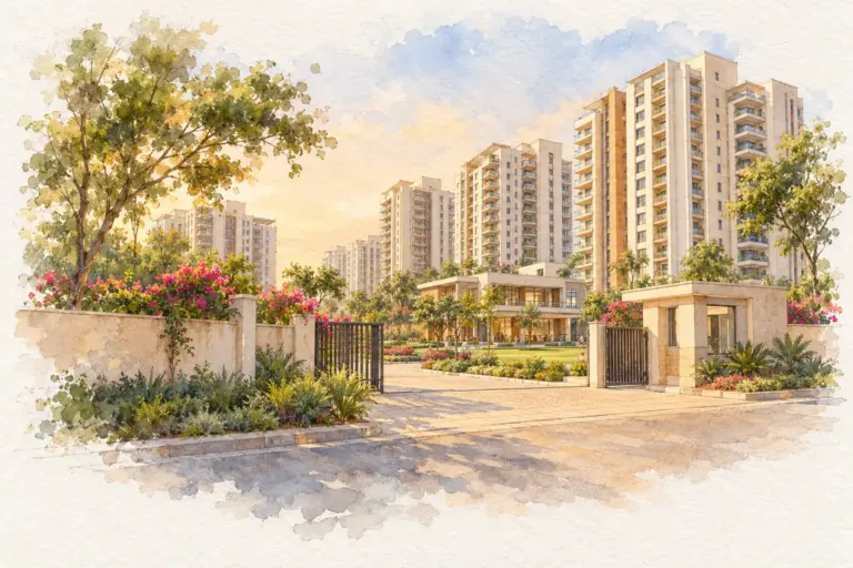 Illustration of Priyadarshini Apartments