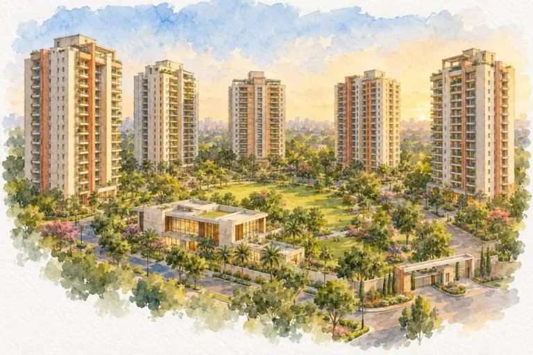 Illustration of Puja Apartment