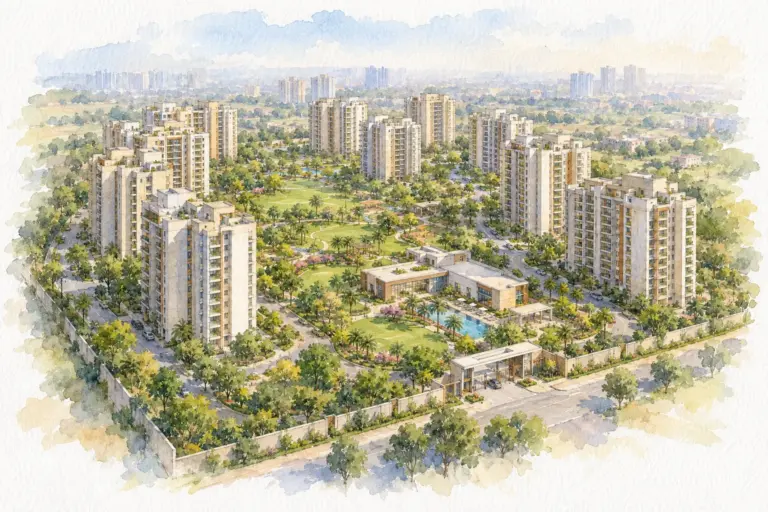 Illustration of Raheja Aranya City