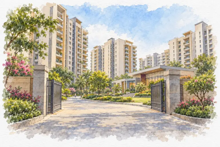 Illustration of Raheja Navin Minar Kathputli Colony